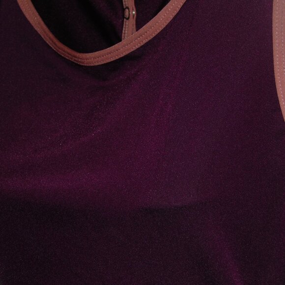 Crown Magenta Pink Snap Neck Leotard M - Picture 2 of 7